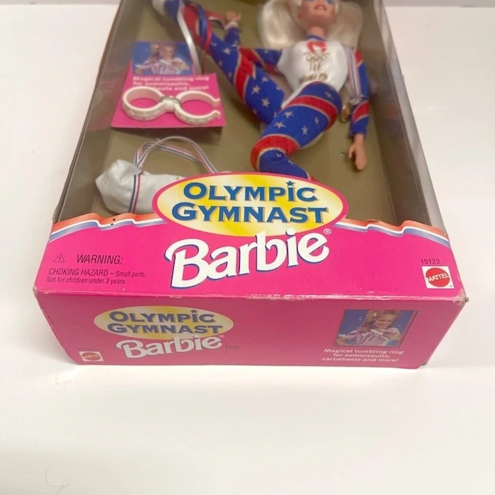 1995 Olympic Gymnast Barbie Doll Licensed Atlanta Olympic Games Blonde Hair‎
